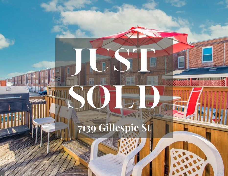 7139 Gillespie St is SOLD! Congratulations to Stephanie Washington for selling this delightful investment property!

#thesivelgroup #movesmarter #soldhomes #offthemarket #phillyhomes #realtor #sold #homesforsale #justsold #soldhome #sellingphilly #happysettlement