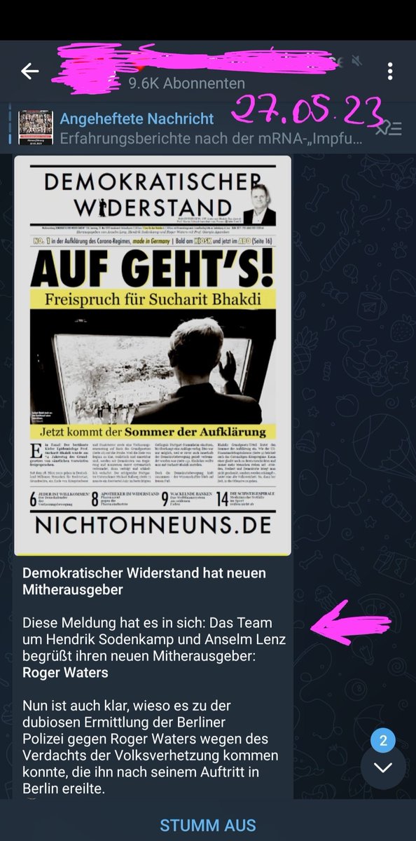 Das Gruselkabinett um #AnselmLenz & #HendrikSodenkamp hat Zuwachs bekommen.
Das Drecksblatt Demokratischer Widerstand (#134) gibt #RogerWaters als Mitherausgeber an. 
Also noch mehr 
#Verschwörungserzählungen und widerliche antisemitische Aussagen🤮 
#Antisemitismus
#noCoronazis