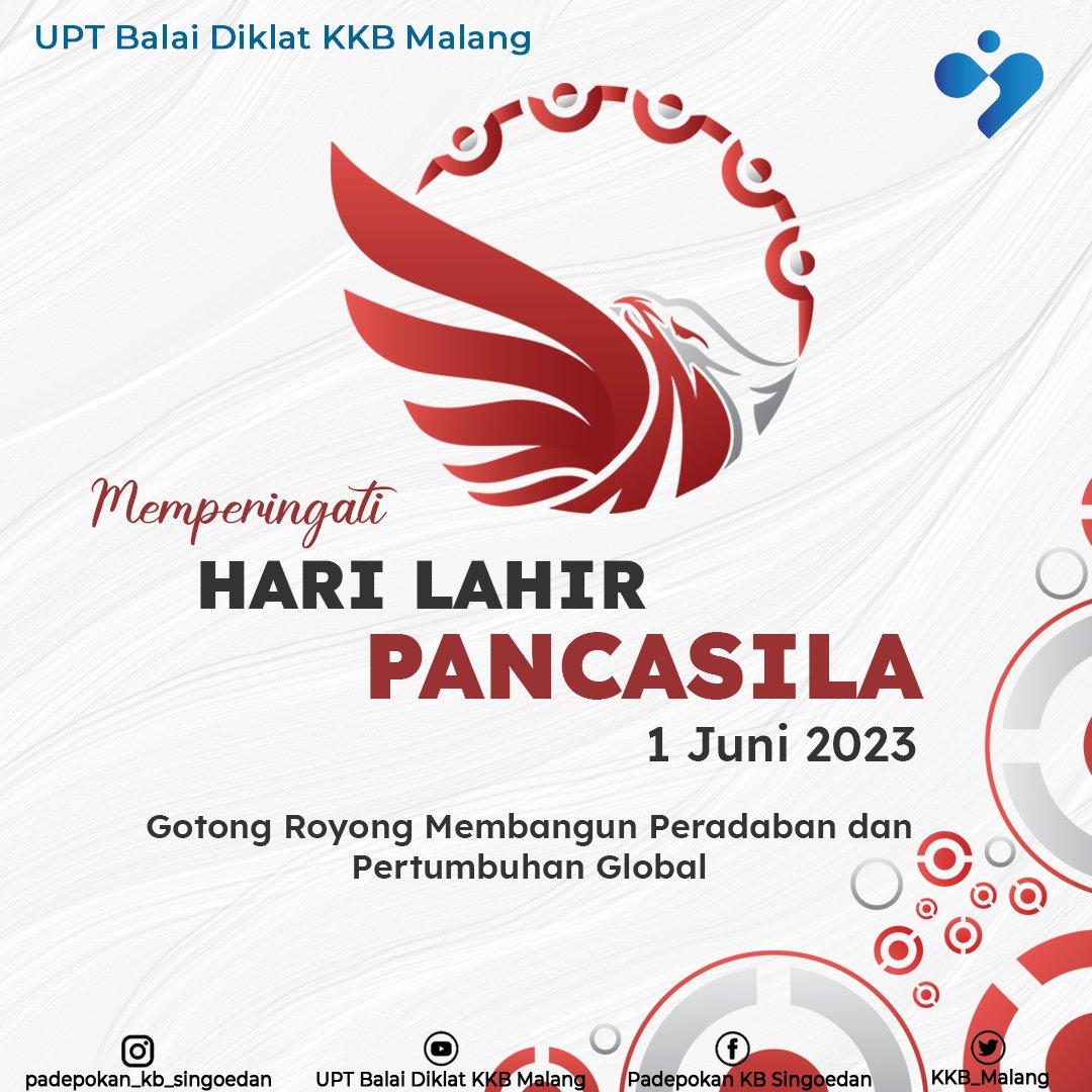 Selamat memperingati Hari Lahir Pancasila lur !!

#BKKBN #padepokan_kb_singoedan #HarlahPancasila2023 #Pancasila #1Juni2023