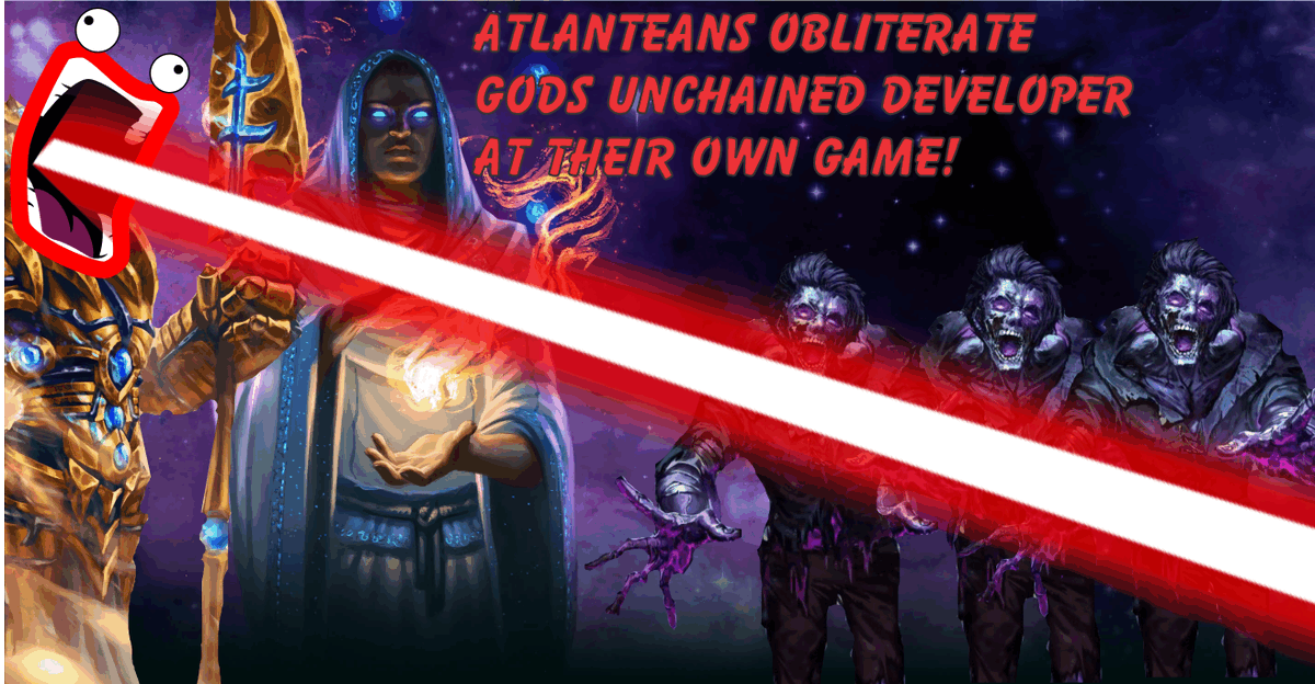 Arcane Atlanteans Obliterate Developer at their own game! : A @GodsUnchained Video by yours truly. 

#GodsUnchained #CCG #TCG #web3 #gaming #gamer #gamingblog #HIVE #hiveblogshare #youtuber #youtube #video #meme #sheepthemtillsunday

peakd.com/hive-173286/@c…