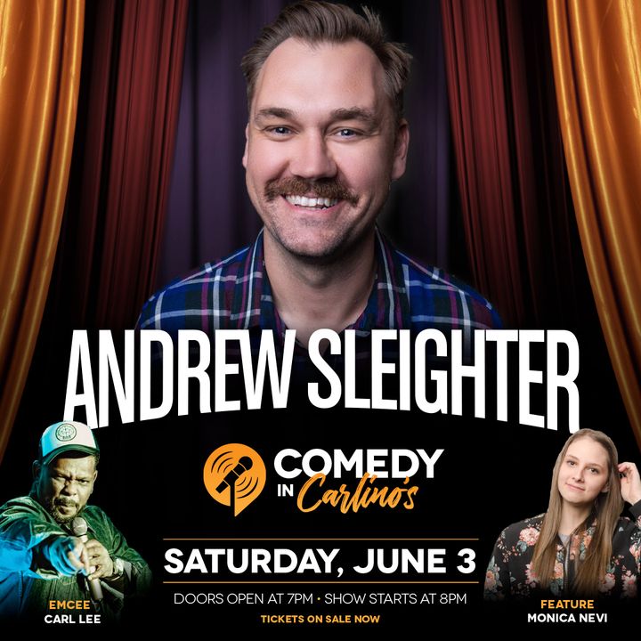 Only #VIP tix are left! 😱

Don't miss your chance to see the hilarious @AndrewSleighter at #ComedyInCarlinos this Sat (6/3)! 🎤

🎟️ bit.ly/45ujjY2

#rhcasino #rollinghills #casino #resort #carlinos #comedy #funny #livecomedy #norcal #standup #standupcomedy #standupcomic