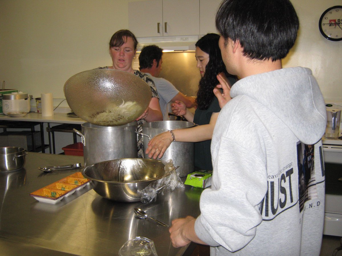 manitobawomen's tweet photo. On May 25th Woodmore WI hosted a Korean cooking evening. There were 18 in attendance at this event, which was sponsored by Southern Health Healthy Together Now. We had a couple who lives in Emerson prepare an authentic Korean meal for us.   #strongwomen #cooking https://t.co/aMlFOrjeMb