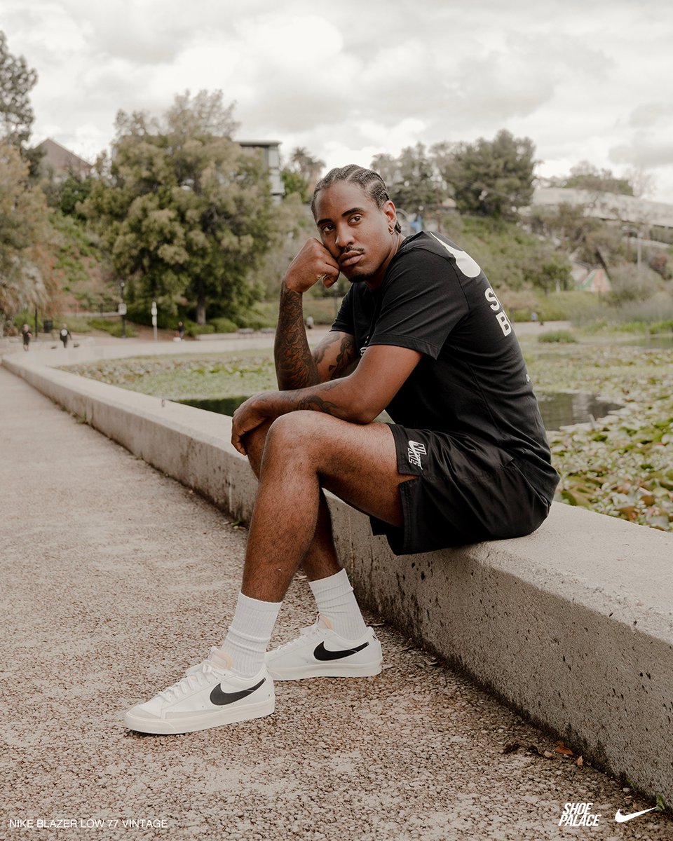 squatting in nike blazers