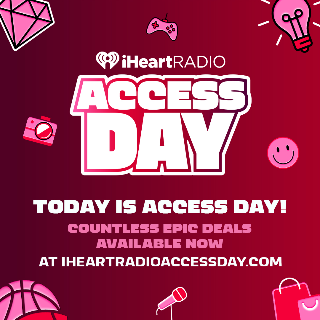 Wake up besties! 👏☕️ 

Our first ever, #iHeartAccessDay is here and I'm not even being dramatic when I say we have ✨the best deals and experiences to win✨ available for one day only! 

Run don't walk and check out iHeartRadioAccessDay.com!