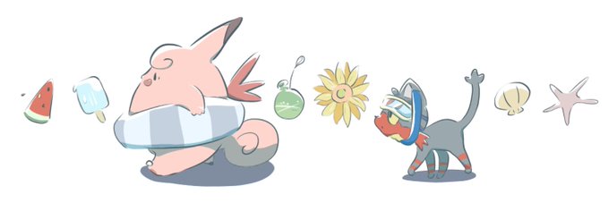 「popsicle watermelon」 illustration images(Latest)