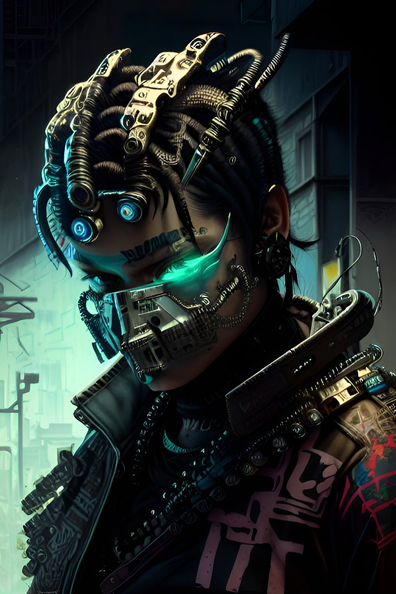 Cyberpunk - Helix Finn, Ripper Doc        #cyberpunk #Cyberpunk2077 #Edgerunners #scifiart #Shadowrun #fantasyart #art #ai #aiart #cyberpunkart #neotokyo #conceptart #noir