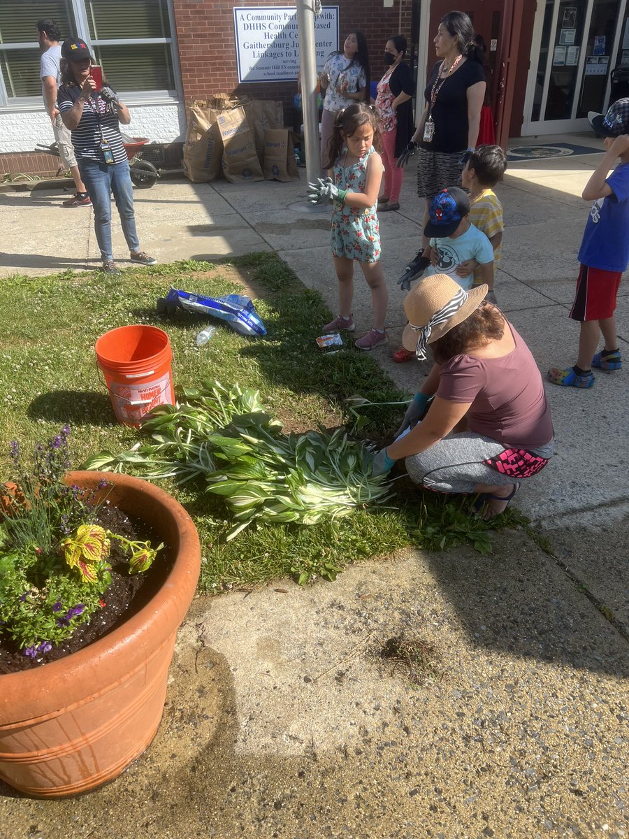 SummitHall_CSL's tweet photo. Beautification afternoon at Summit Hall ES.  The power of collaboration: Linkages and Community School working together. Go Team!!! https://t.co/NBAmy8NRQN