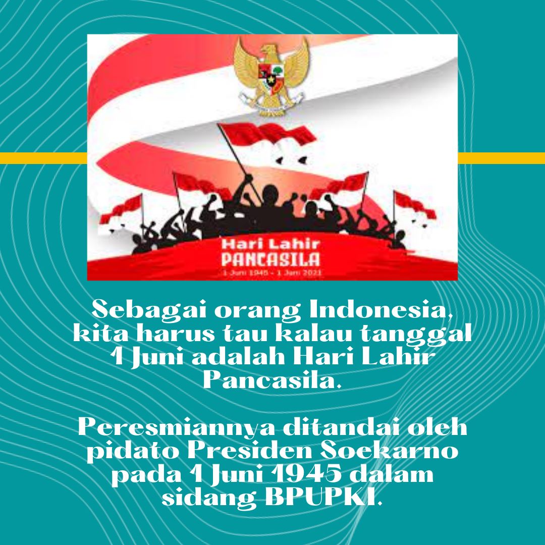 Hari ini tanggal 1 Juni adalah hari lahirnya Pancasila #PancasilaGotongRoyong
Harga Diri Bangsa
