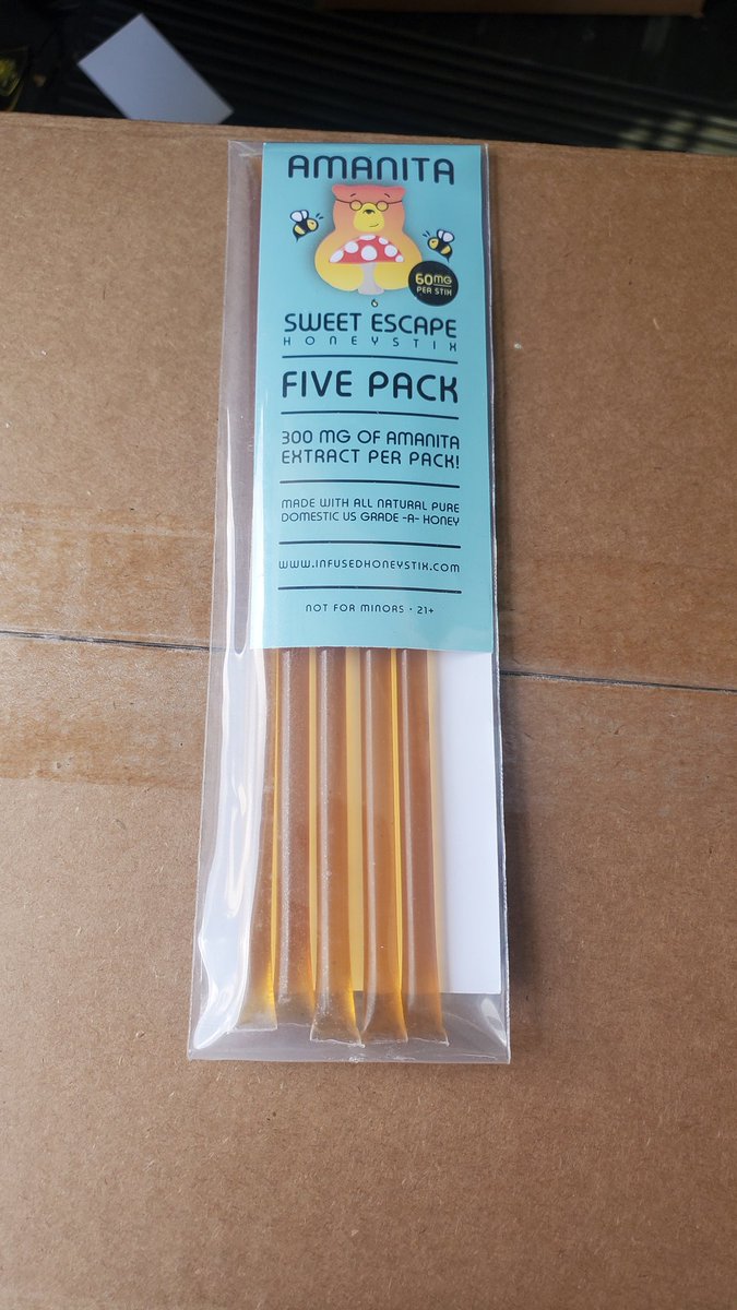 TopExtracts's tweet image. For about a year I've been working on a side project for our other brand Infused Honey Stix. Finally getting to release mushroom infused honey!
