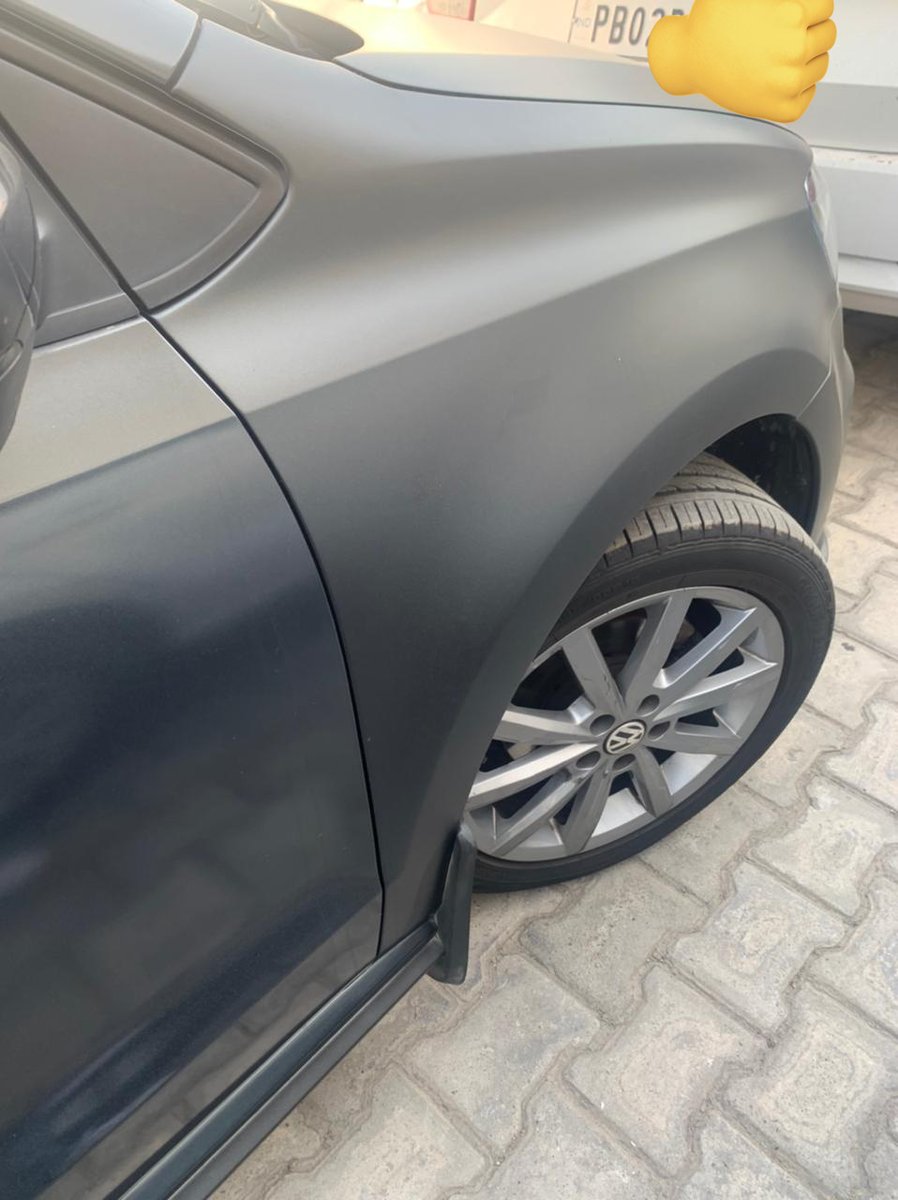 Fender Is repainted and as expected,huge diff in paint,I informed agency about this but they took it lightly and now blaming me for this.
@volklub @volkswagenindia @VWGroup @vwcares @VWcanada @WeissVWDurban @VWDubai @SkodaIndia @skodaautonews 
My car no is PB02 EF 0769