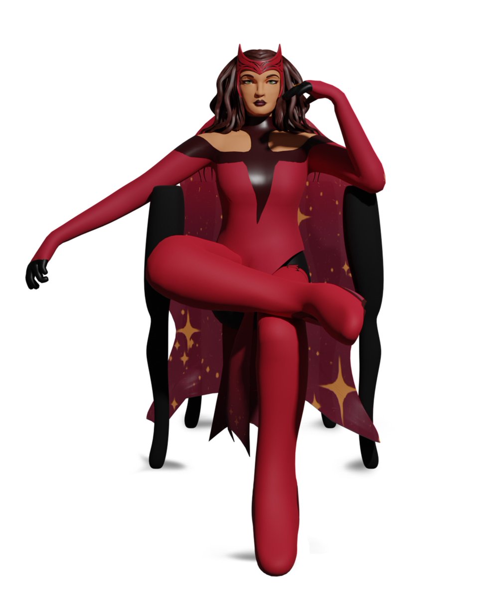 apartmultiverse's tweet photo. Took a bit, but I think I finally did it.
Here's my attempt at recreating a #ScarletWitch cover in 3D.
#blender3D #b3d https://t.co/yGoeHilhgu