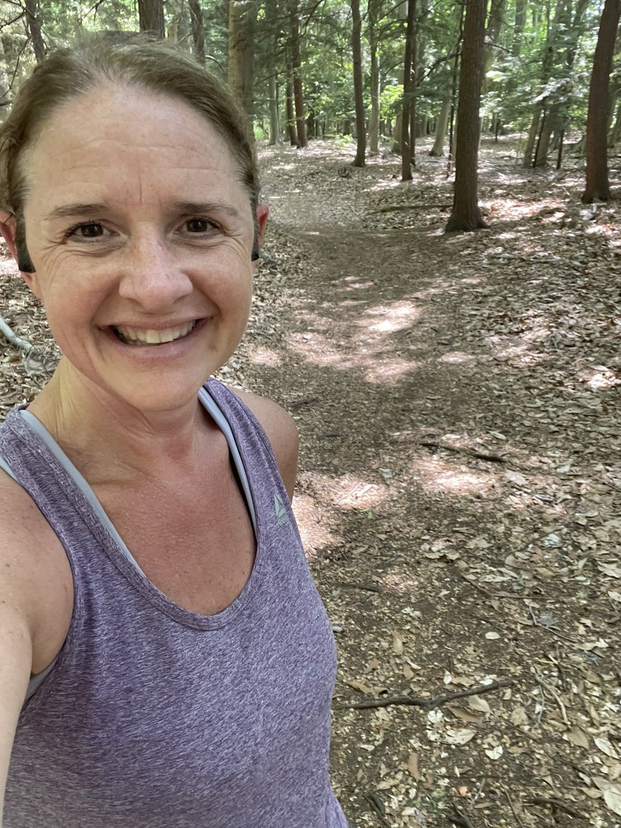 4 easy, slow, sunny miles today in 85°. Trails were a cooler 82° 😂. Hydration vest suggestions anyone?🏃🏼‍♀️🥵☀️ #keeppromisestoyourself #iammymotivation #chooseyou #choosehappy