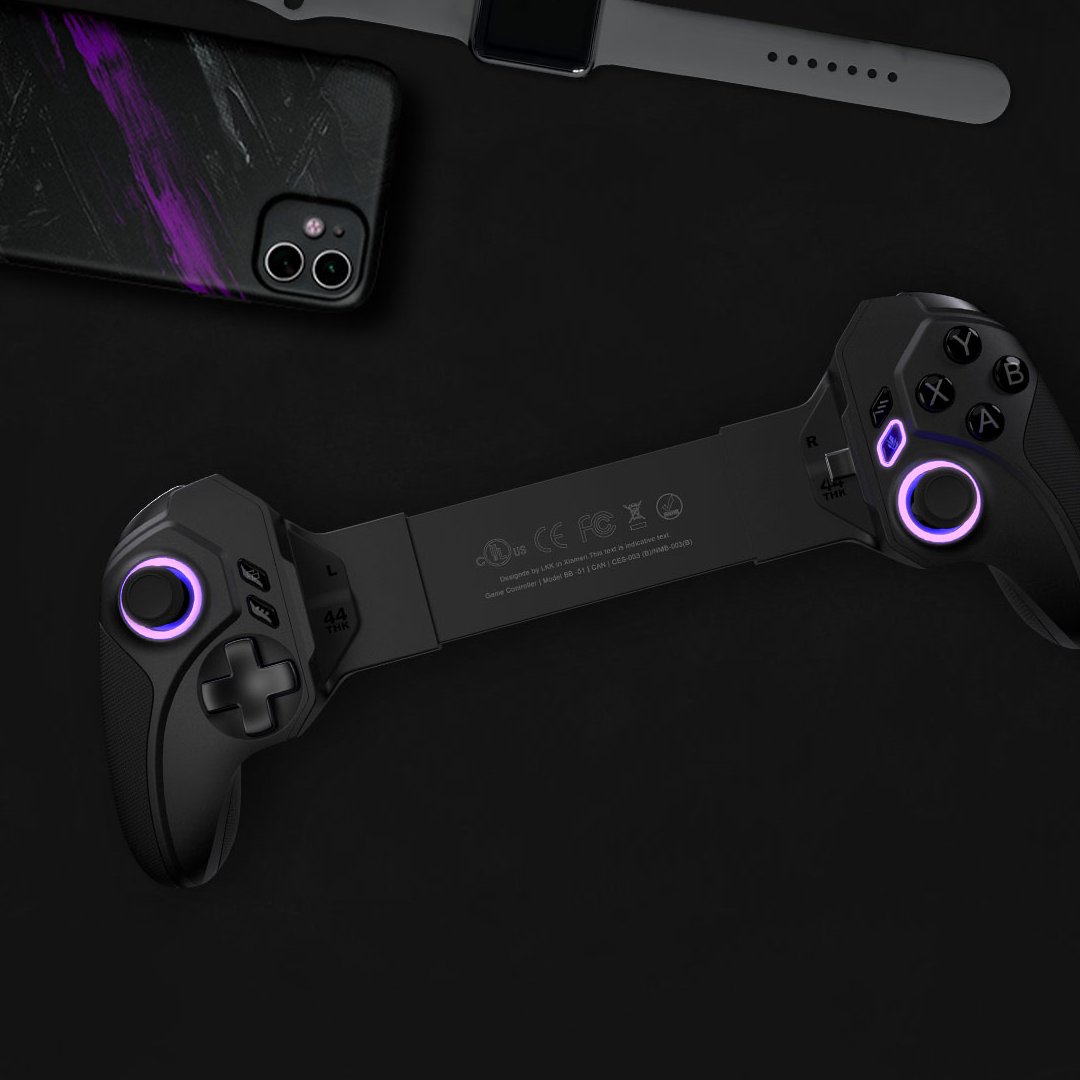 Victory comes in all sizes! The Vagabond Controller 🎮 adjusts to any phone - any size, any case. Embrace your gaming journey, uniquely yours. More to come.

#ELOGaming #VagabondController #AdaptiveDesign #MobileGamingRevolution #GameOn