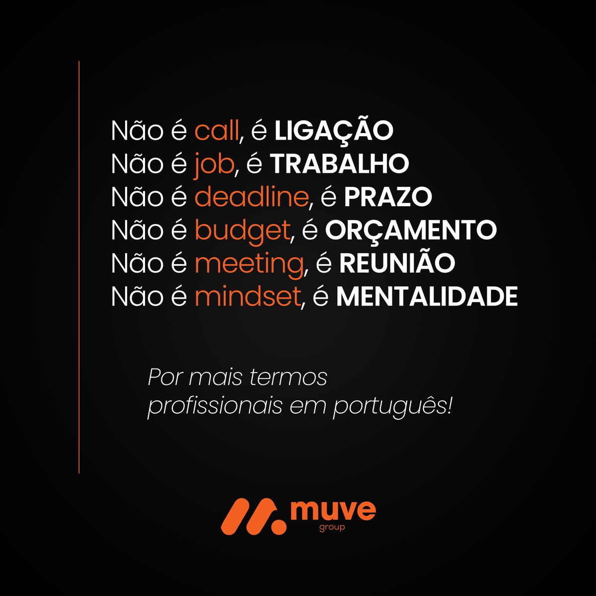 muvegroup's tweet image. Eai, conhece alguém que só fala com termos em inglês? 😅

#marketingdigitaliniciantes #eduzz #hormart #mkt #marketingbrasil #hotmartafiliados #afiliadosiniciantes #marketingestrategico