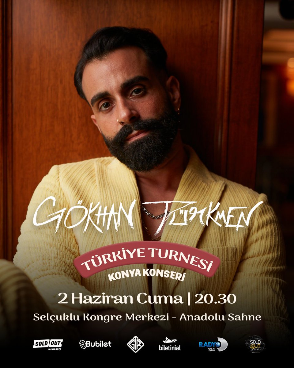 😍🎶 Sevgili <a href="/GTurkmenmusic/">ɢᴏ̈ᴋʜᴀɴ ᴛᴜ̈ʀᴋᴍᴇɴ ®️</a> ile 2 Haziran Cuma günü Konya Selçuklu Kongre Merkezi Anadolu sahnesindeyiz. 😇✨

📍 Konya Selçuklu Kongre Merkezi
📅 2 Haziran Cuma
⏰ 20:30
🔗 biletinial.com/muzik/gokhan-t…

#GökhanTürkmen #Konya #Konser #Etkinlik