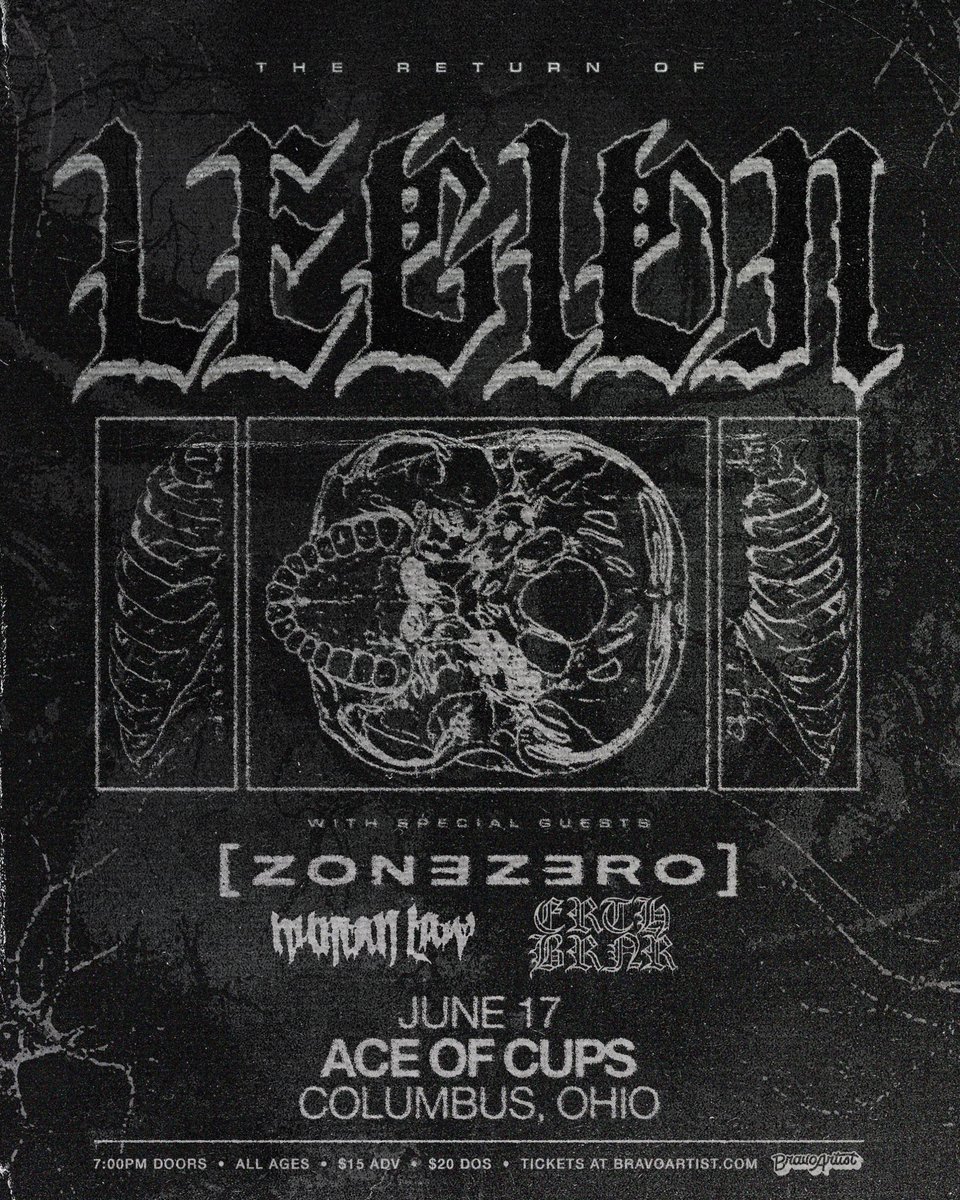 legionmetal's tweet photo. *UPDATE*

unfortunately, Ritual Eulogy will no longer be able to join us at Ace of Cups on VI・XVII・MMXXIII. our long time friends in the band ERTHBRNR will join us in reunion. https://t.co/fxYZDnjTUV