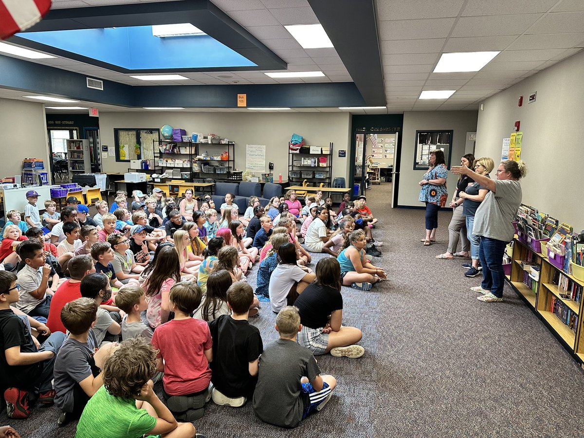 Step Up Day!!! Students all ‘stepped up’ to the next grade level to meet the teachers and hear about the awesome things they’ll learn next year!