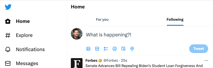 Not sure if it's intentional, but Twitter's new tweet placeholder is serving the zeitgeist right now.