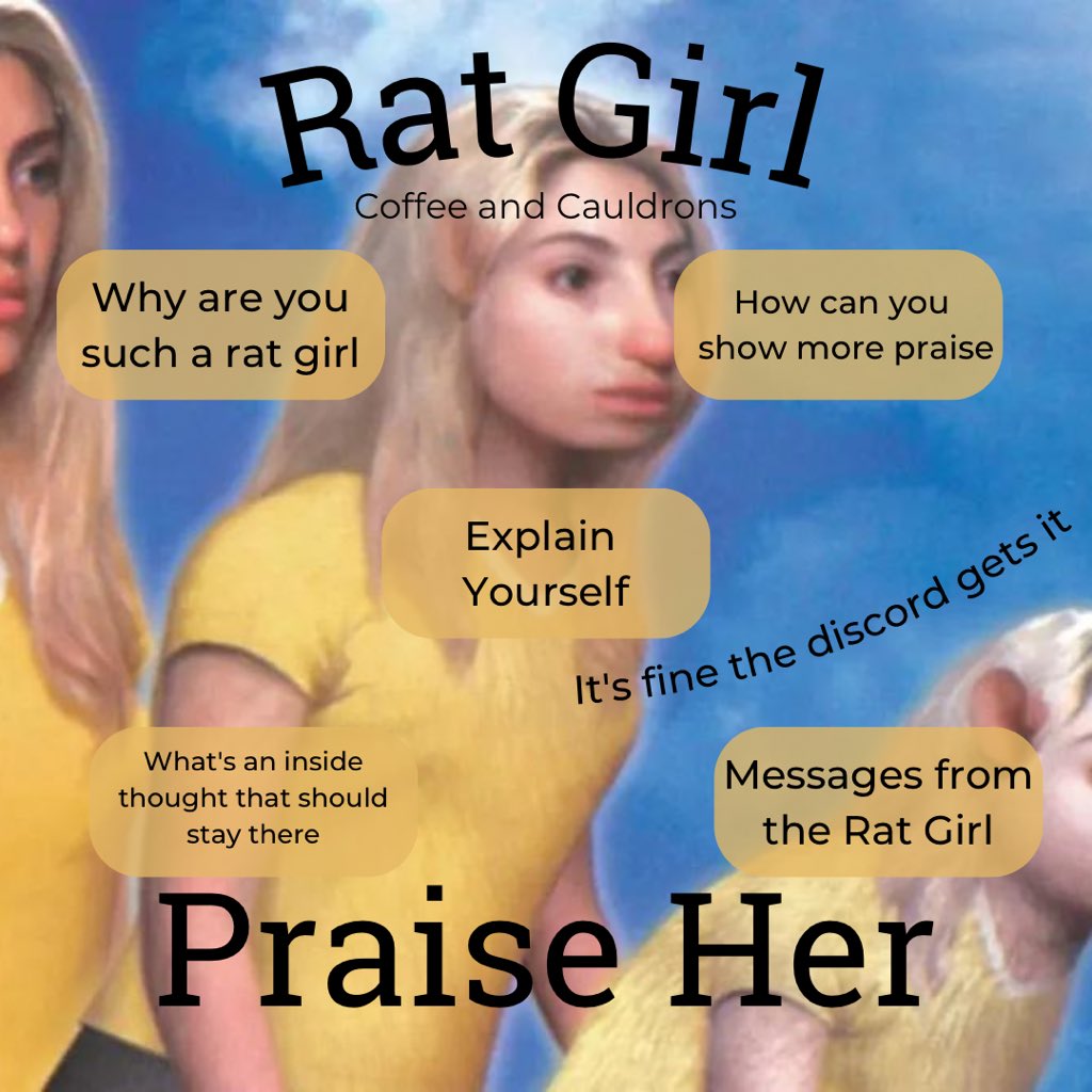 Coffee and Cauldrons on Twitter "Rat girl watches you when you sleep."