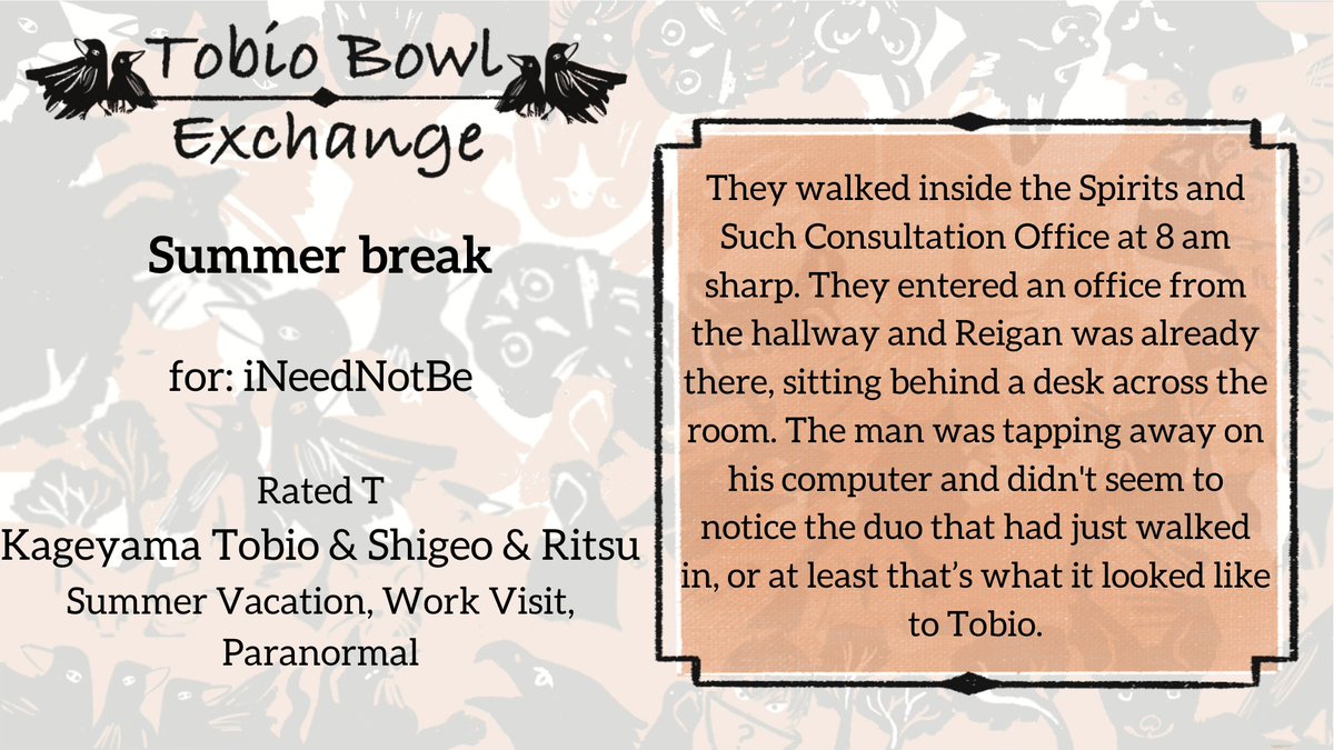 Tobio Bowl Exchange — Creator Reveals! tweet media
