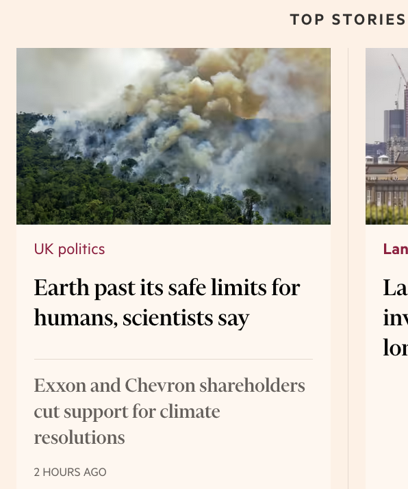 globalhlthtwit's tweet photo. Er...nice juxtaposition on the Top Stories in the FT. Why we're in such a hopeless mess. https://t.co/Ybga5yqpyp