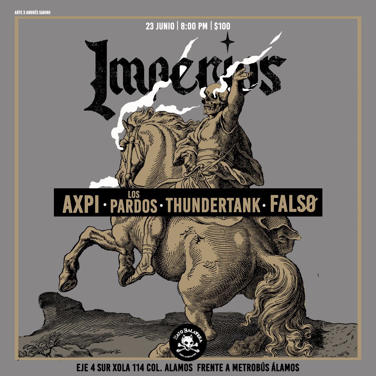falsoband's tweet photo. Empezamos este proyecto en un gran evento junto a nuestros carnalitos de @axpirocks , @thundertankband y @PardosOficial en el nuevo @GatoCalavera 
Ubicado en Xola #114 
El viernes 23 de Junio a las 8 pm
A romperla!!! 🔥🔥🔥 https://t.co/EEdXLzWvY2