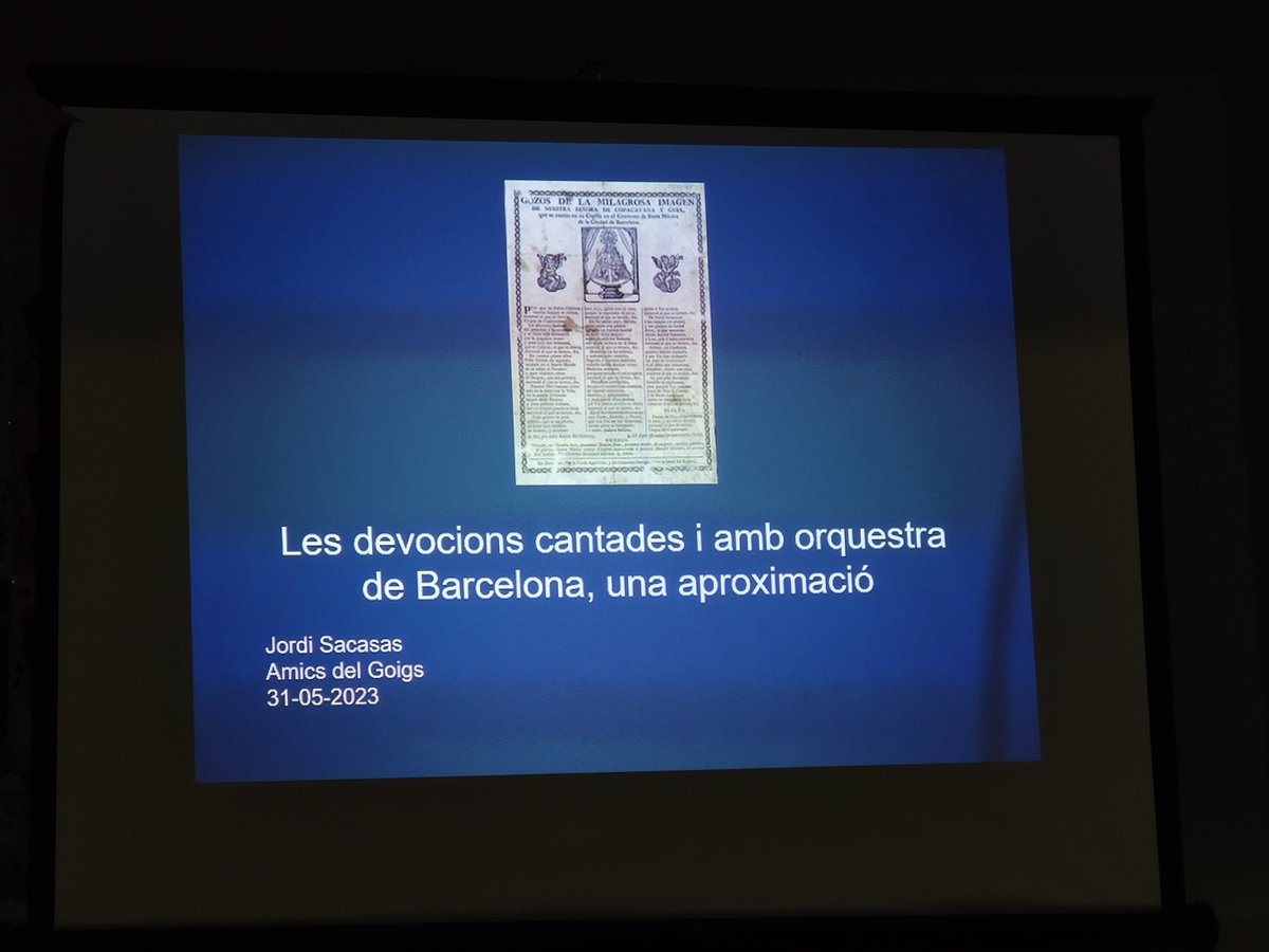 PratNur's tweet image. En @jordi_sacasas , l'arxiver i conservador del Pi @MuseudelPi, avui ha parlat sobre "Les devocions cantades i amb orquestra de Barcelona. Els #goigs orquestrals de finals del segle XVIII a Barcelona, una aproximació". A l'Associació dels Amics dels Goigs.