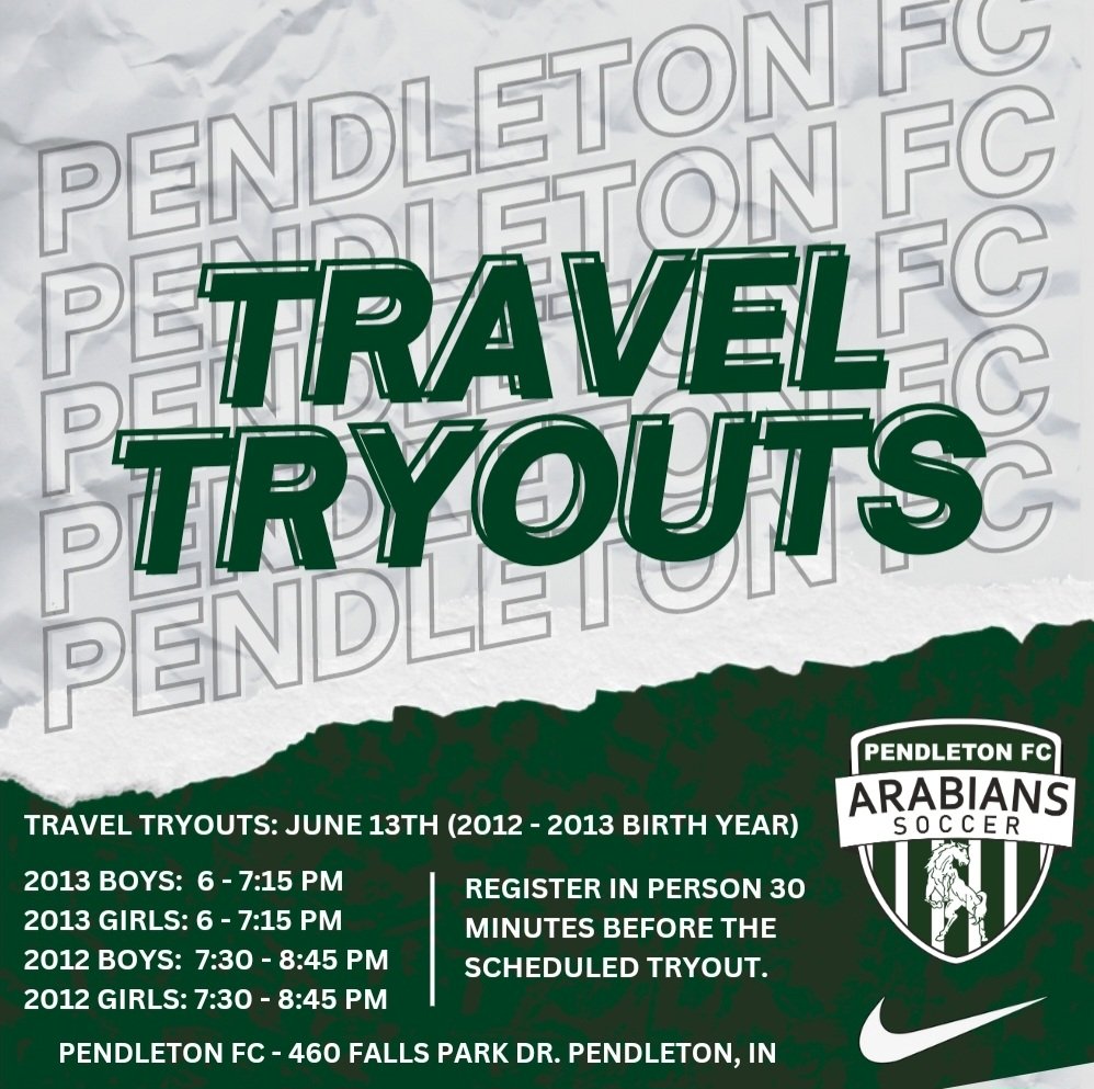 Pendleton_FC's tweet image. 2023-24 Pendleton FC Travel Tryouts, June 13th, for Boys and Girls, 2012 - 2013 Birth Year. Continue your son or daughter's soccer journey in a fun competitive player centered environment. Visit our website, pendletonsoccer.com
#friendship #community #development
