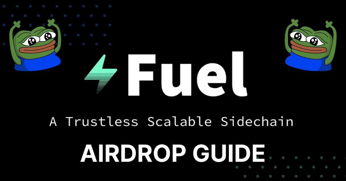 Fuel Network airdrop guide 🔥

<a href="/fuel_network/">Fuel</a> - new blockchain platform with $80M+ investments, don't miss your chance like $ARB and $SUI 🚨

How you can be eligible for possible airdrop👇🧵