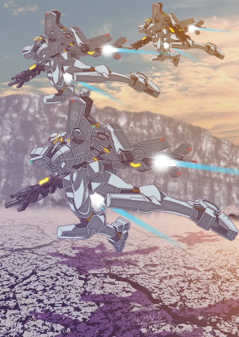 遠景用のイーグルたち
最終的にぼかしちゃったので供養
遠景用なので描き込みはぼちぼち

SFW作品なのについいつもの癖で破いてしまった強化装備差分はお蔵入り… 