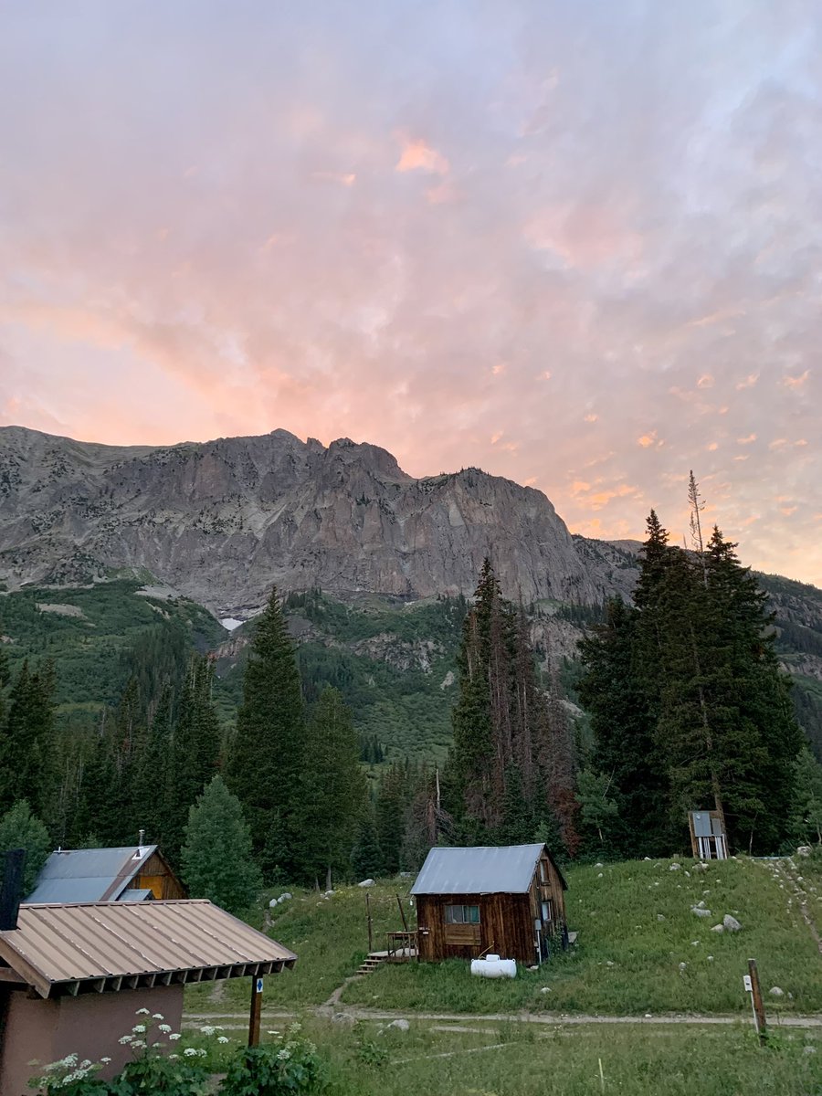 JanelleBohey's tweet photo. Heading off to @RMBLGothic in a few weeks and looking forward to a great field season! Here are some pictures of the townsite at sunset from last last year’s field season! https://t.co/gP3um79HIs