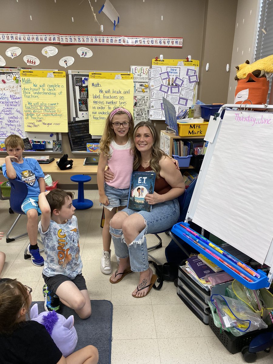 aemurk's tweet photo. Last mystery reader! Thank you Mrs. Warehime! We loved listening to E.T. https://t.co/qmQryBQi8L