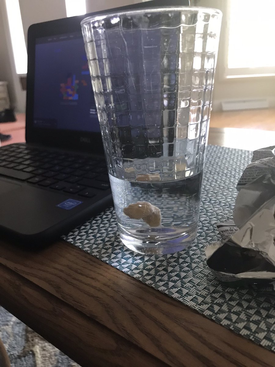 my friend put a cashew in his water 💀