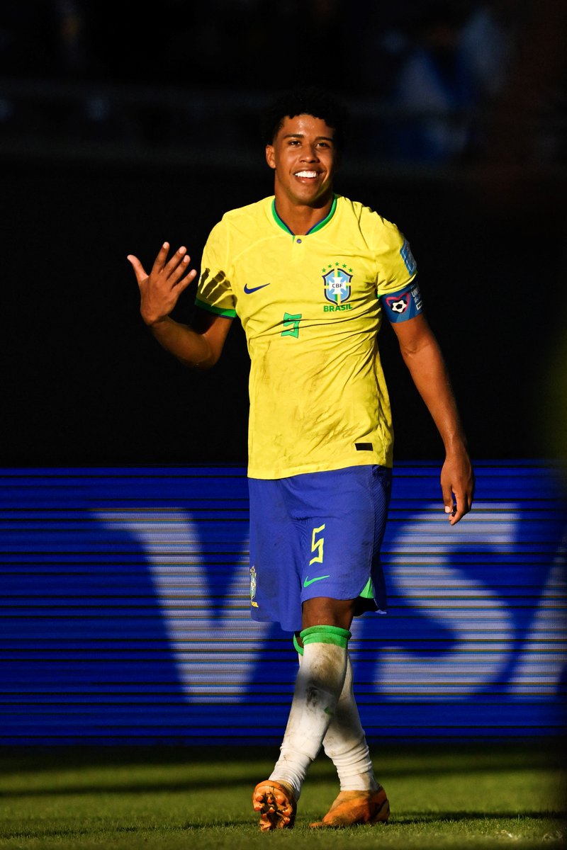 A brace for Andrey Santos as he captained Brazil to a 4-1 win vs Tunisia ! 🫡 🇧🇷

 #FIFAU20WorldCup