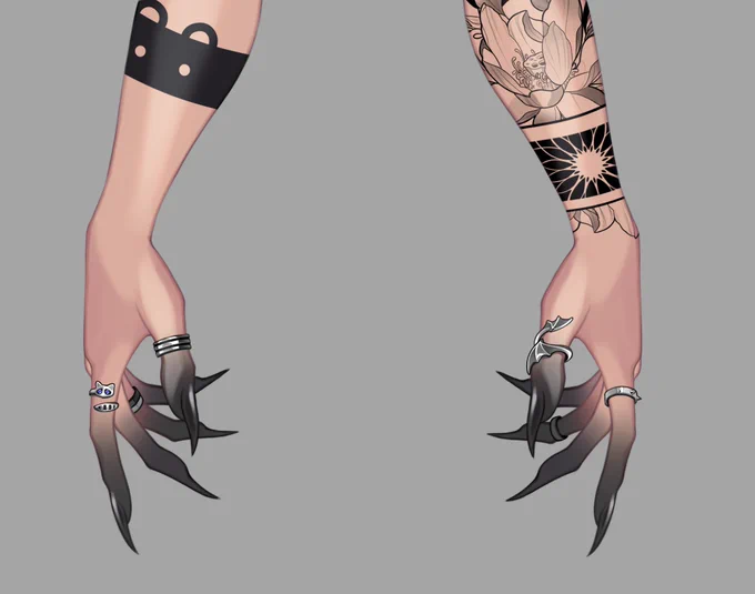 I present  hands