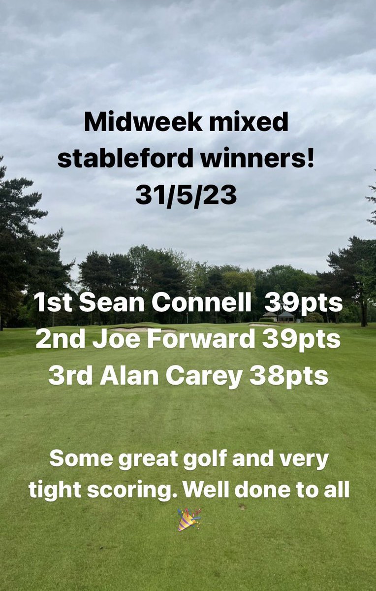 Stockport Golf Club tweet media