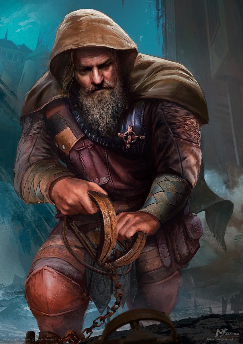 FelipeMalini's tweet photo. Rogue: Trapmaster, illustration art of new subclass done for the boardgame #tanaresadventures by @DragoriGames
#digitalpainting #digitalart #character #gameart #cardart #illustration #dwarf #rogue #arenathecontest #conceptart #noai #felipemalini https://t.co/kYnIIqNZIY