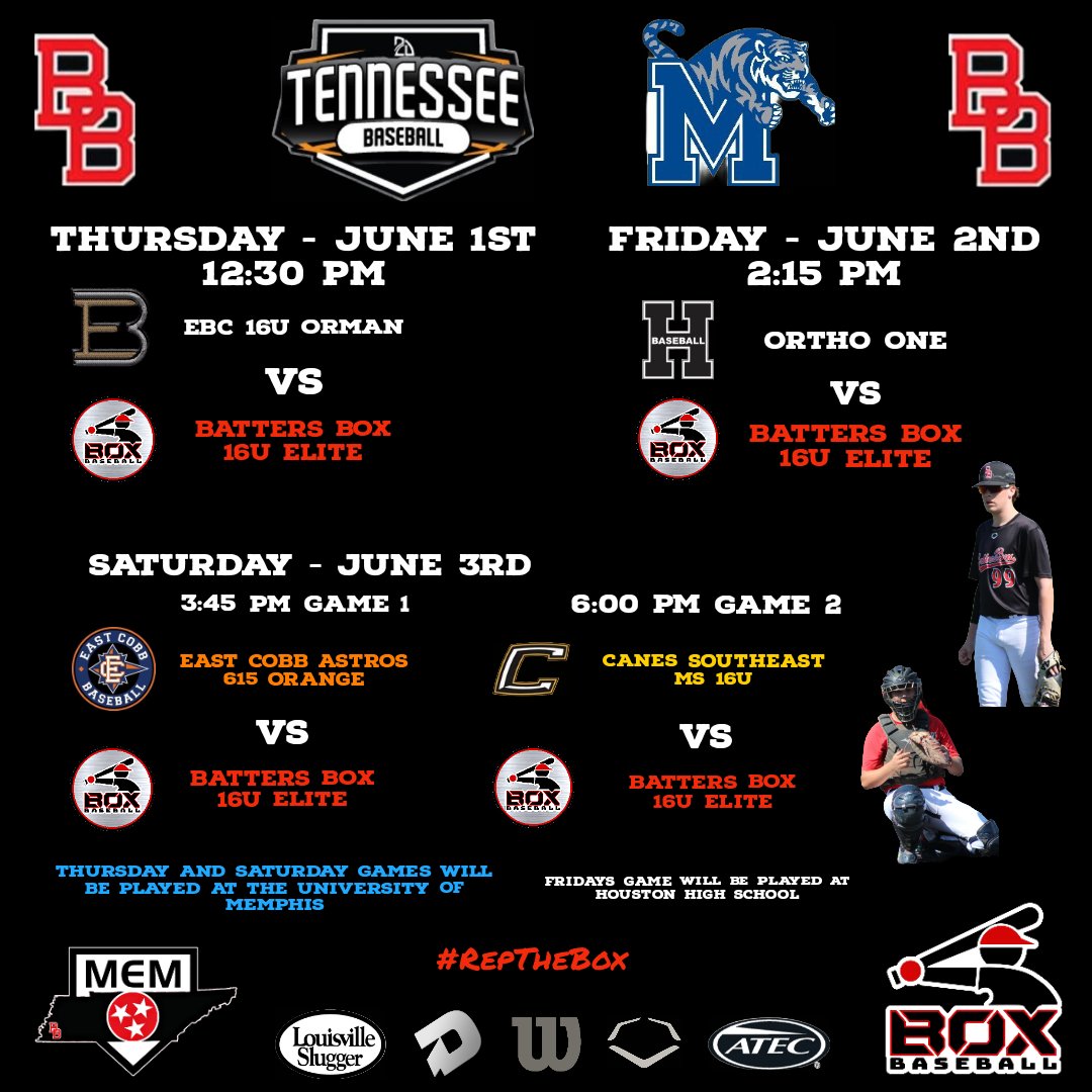BoxBoysScout's tweet image. The boys are back in action for the 2023 summer season. Starting the year off with @2DsportsTN and having 3 of our 4 games played @MemphisBaseball. Looking forward to a great season with a great group of young men. #BoxBoys #RepTheBox