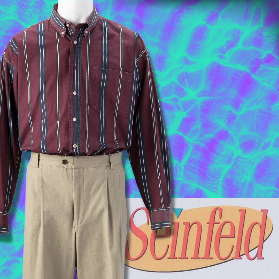 PopGoesHA's tweet photo. Remember when Elaine tried to win JFK's golf clubs for J. Peterman at auction? Now you can bid on these sponge-worthy costumes from #Seinfeld, the idolized Emmy Award-winning "show about nothing"📺 The Auction starts Friday... Giddy up! https://t.co/QnN1QdTlnC https://t.co/qezArn1h3q