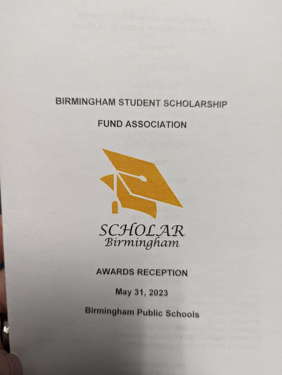 I am so proud to be a trustee of this great organization. Tonight we are handing out over $50,000 in scholarships to these deserving students. Congratulations to all the students and their families!