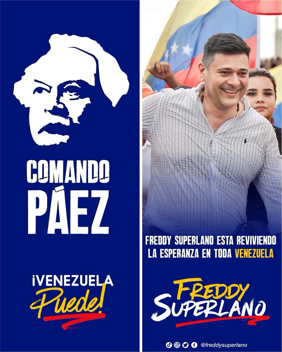 Vamos por #LaMejorVzla con @freddysuperlano #ComandoPaez
