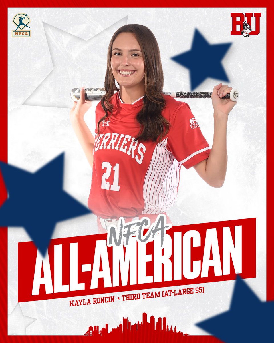 HISTORY MADE‼️ 🙌 to <a href="/kaylaroncin/">Kayla Roncin</a> on becoming the <a href="/PatriotLeague/">Patriot League</a>’s first-ever <a href="/NFCAorg/">National Fastpitch Coaches Association</a> All-American and just the third Terrier to earn the prestigious honor‼️

#ProudToBU #BUSB 🐾🎉🥎🔥💪