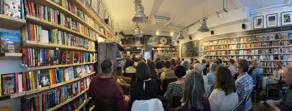 WallopArt's tweet photo. Enjoyed an inspiring evening of wine and book chat tonight, courtesy of authors @ClaireFuller2 &amp; @LouiseMorrish1 at our town’s very wonderful bookish venue @GoldfinchBooks_  
Thanks ladies! *bedside table might soon collapse under the #toread pile… #toomanybooksnotenoughtime https://t.co/uvsVwWvSQu