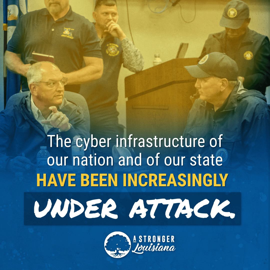 AStrongerLA's tweet photo. As we move further into the modern era, the next threat we face will be cyber-attacks &amp; data breaches. SB 152 forms a Cybersecurity Commission to maintain the stability of public services while ensuring the privacy &amp; protection of data. 

@LouisianaGov supports these efforts. https://t.co/y8I0F1cxpQ