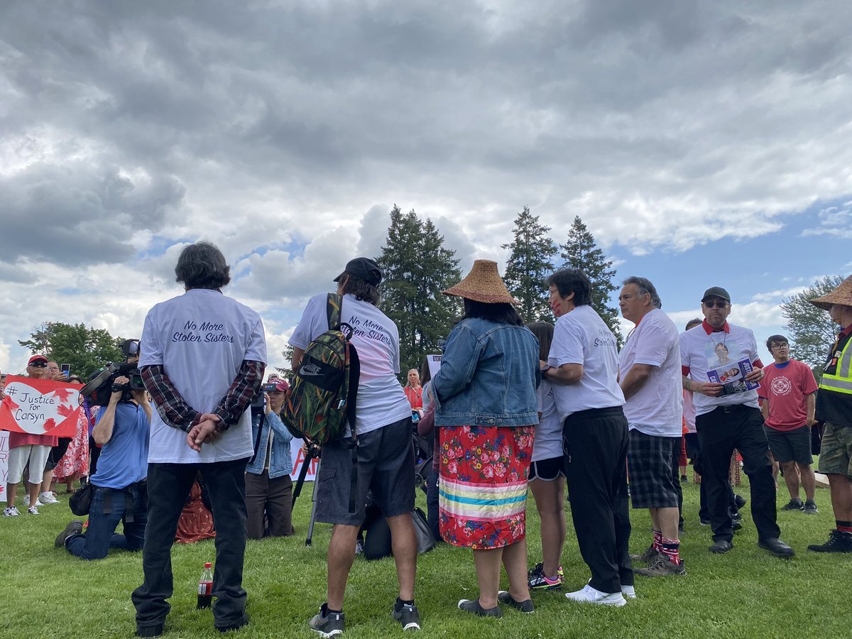 Family members of Carsyn Seaweed gathered to speak with the media following a solidarity march in “Duncan”, “B.C.”

Chief Lydia Hwitsum reminded the press to be careful to not sensationalize the story.

“People are hurt, there’s pain, there’s fear - and sensationalizing isn’t