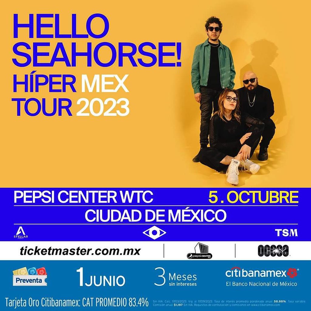 revistafreim's tweet photo. La primera presentación de @HelloSeahorseMX en el #PepsiCenterWTC
Presentando oficialmente HÍPER, su nuevo disco y celebrando 18 años de carrera.
💳 #PreventaCitibanamex Jueves 1 de Junio
Venta general Viernes 2 Junio
#HIPERHS https://t.co/Nr2BJKC5CB