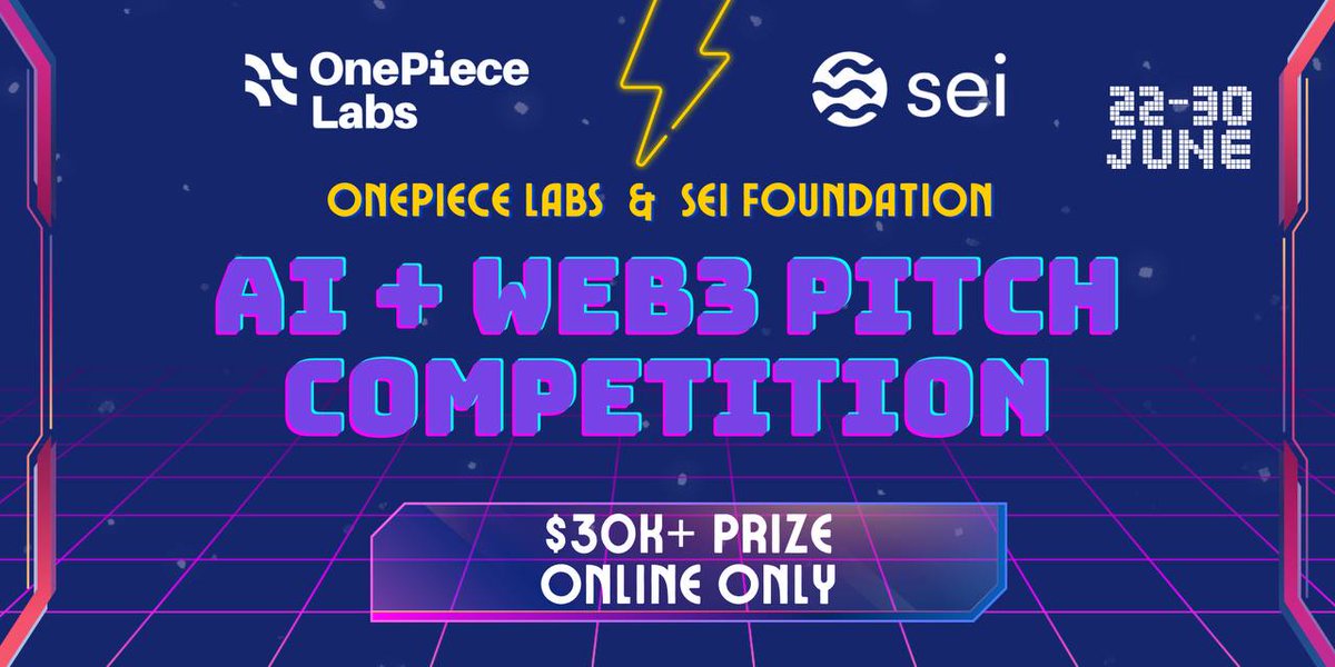 🎉 Big news!

Sei is teaming up with @OnePieceLabs, setting the stage for the convergence of web3 & AI technology 🤝

Together, we're committed to uncovering emerging trends, driving innovation and growth in these dynamic landscapes.

Register Today: lnkd.in/diRpQQc2