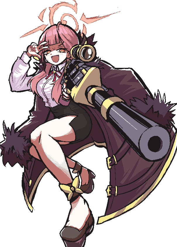 陸八魔アル(ブルアカ) 「took a small break to relax and drew aru」|chained_tanのイラスト