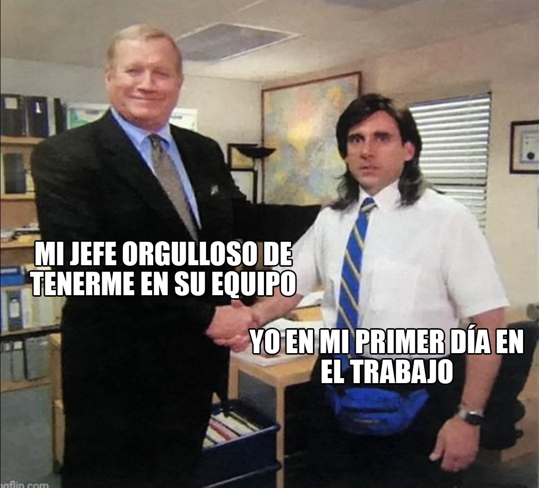 ¿Quién no se sintió así al menos una vez en su vida?

#theoffice #primerdia #meme #trabajoremoto