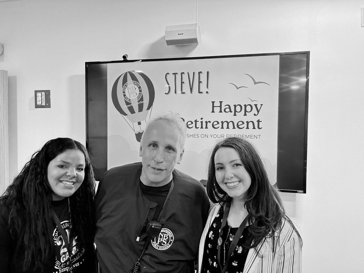 Happy retirement to our security guard Steve!! We appreciate everything you’ve done going above and beyond to build community at @nbpschools. You make each person feel special and supported. We’ll miss you so much and wish you a wonderful retirement! 🏆🥇 #allin4NB @ENunez___
